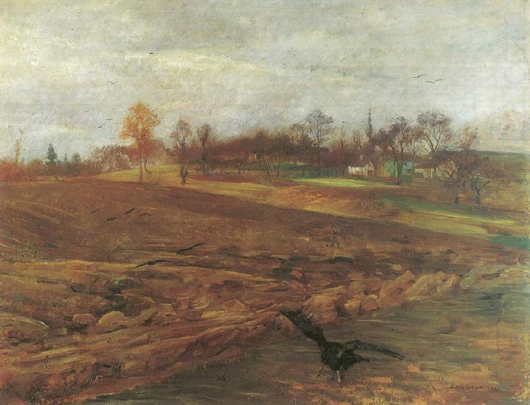 Grobe Rabenlandschaft, Lovis Corinth